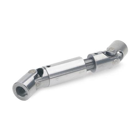 Otto Ganter Universal Joint Shaft with Needle Bearing with Longitudinal Compensation, GN 808.3